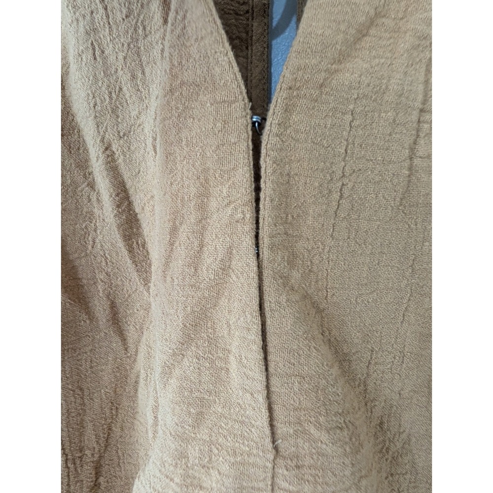 Free People Mustard the only one Open Back Mini Dress Womens Small festival - Picture 4 of 9